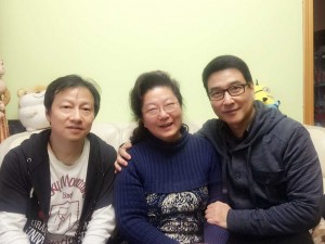 农历年初三高中79届校友同郑婵娟老师拜年